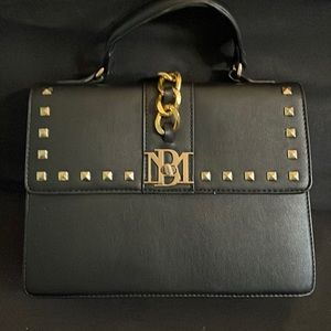 Badgley Mischka Studded Crossbody Bag Black | Color: Black